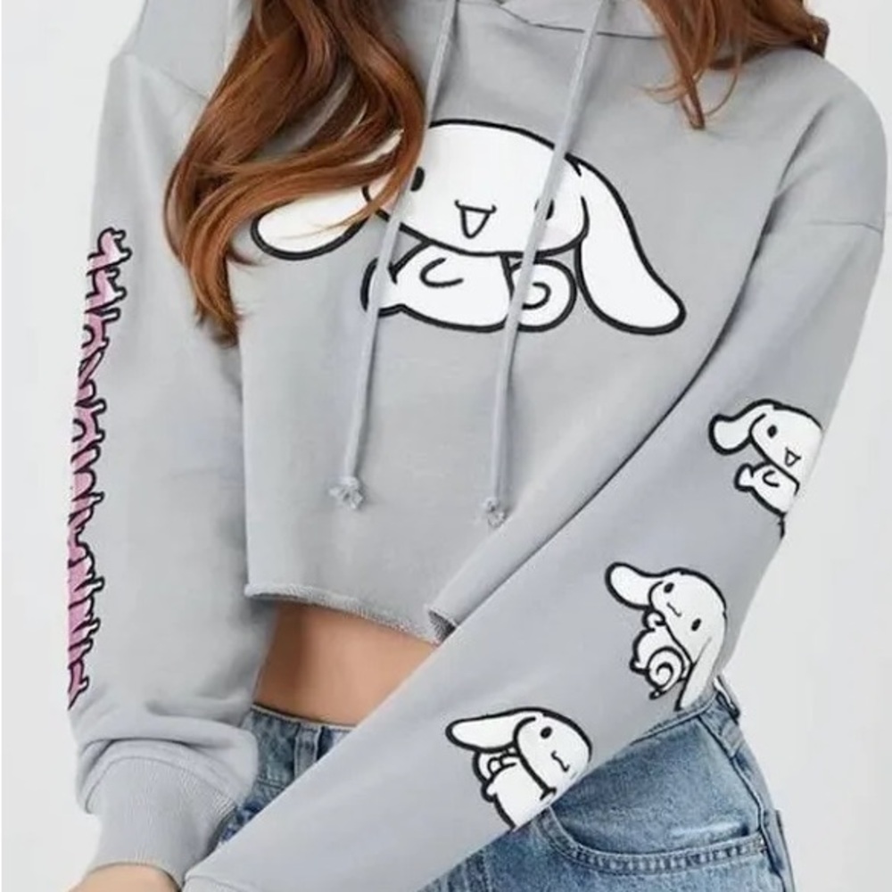 Forever 21 Sanrio Cinnamoroll Cropped Hoodie